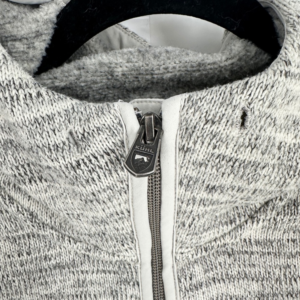 KUHL Ascendyr Hoodie Womens Medium Gray Full Zip Long‎ Sleeve Style #4376 - Picture 3 of 9
